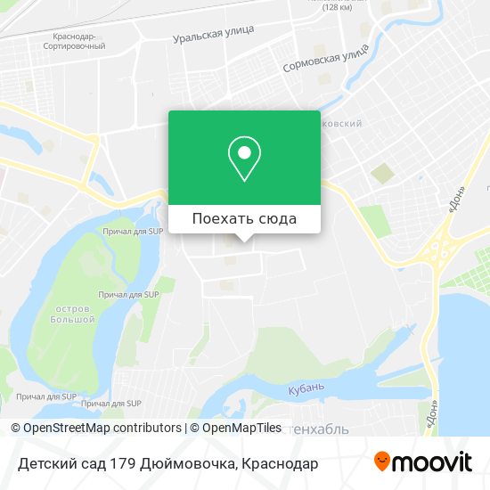 Карта Детский сад 179 Дюймовочка