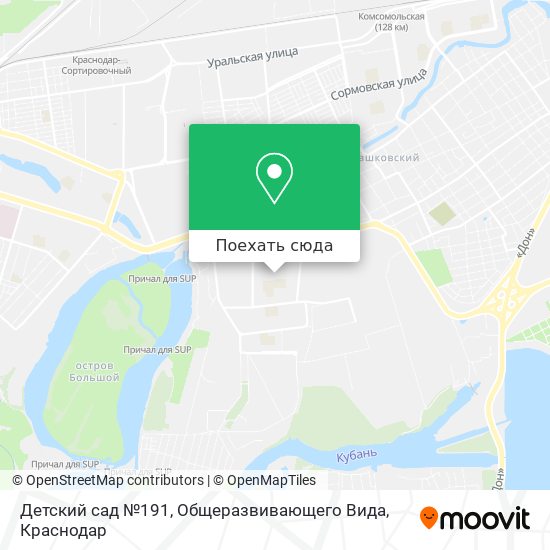 Карта Детский сад №191, Общеразвивающего Вида