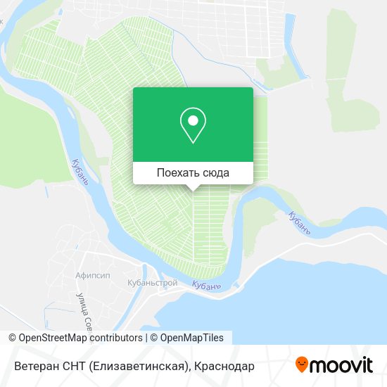 Карта Ветеран СНТ (Елизаветинская)