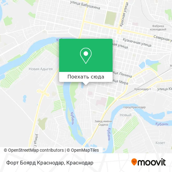 Карта Форт Боярд Краснодар