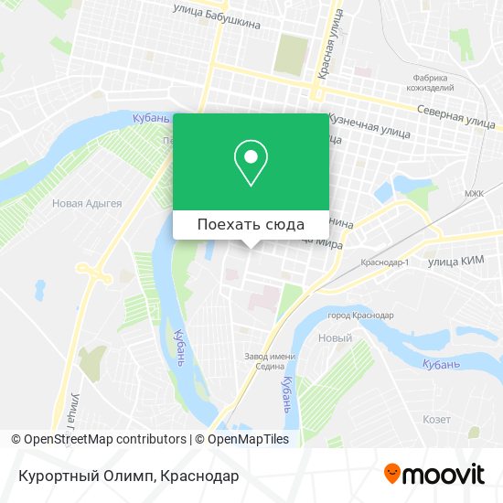 Карта Курортный Олимп