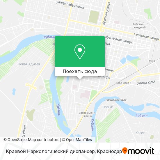 Карта Краевой Наркологический диспансер