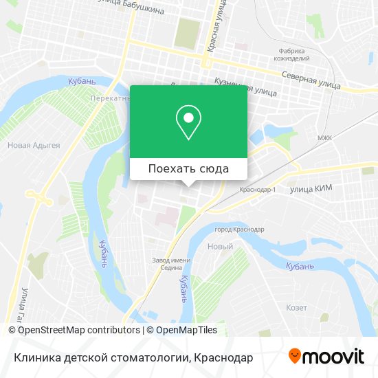 Карта Клиника детской стоматологии