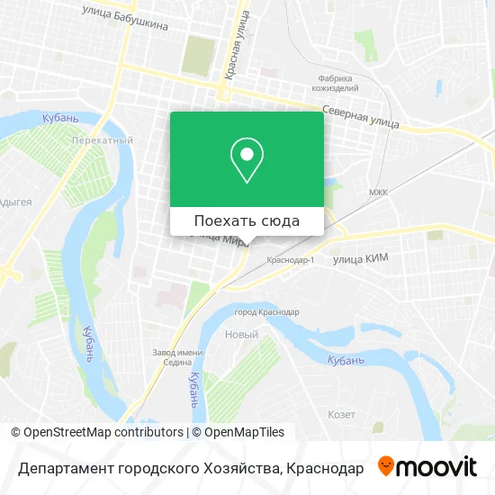Карта Департамент городского Хозяйства