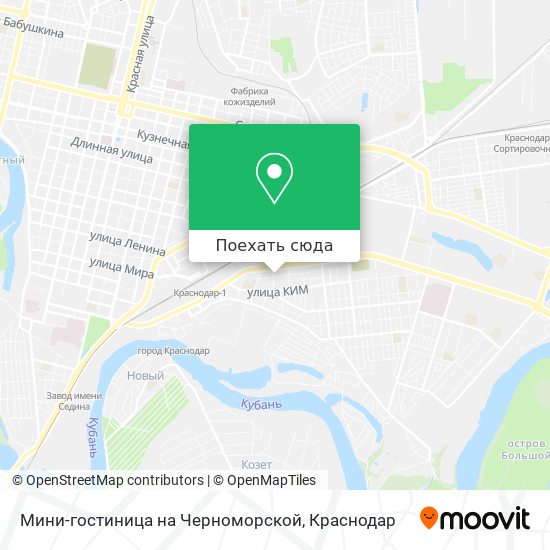 Карта Мини-гостиница на Черноморской