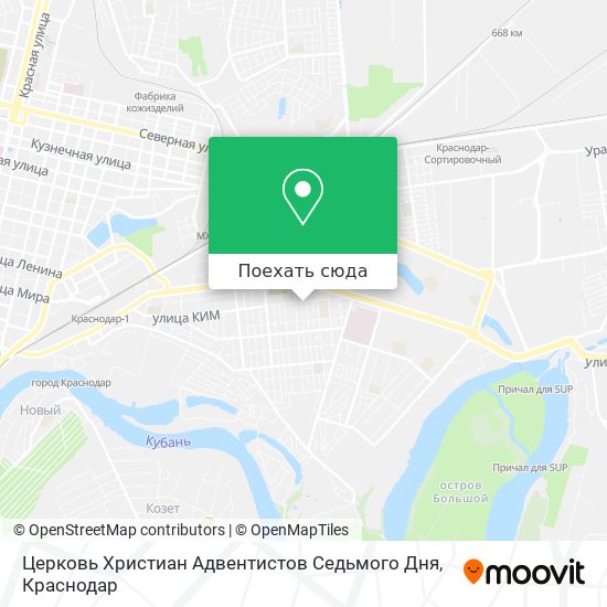 Карта Церковь Христиан Адвентистов Седьмого Дня