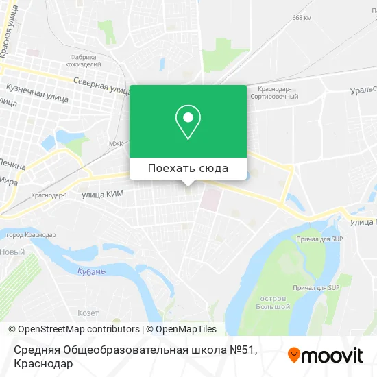 Карта Средняя Общеобразовательная школа №51