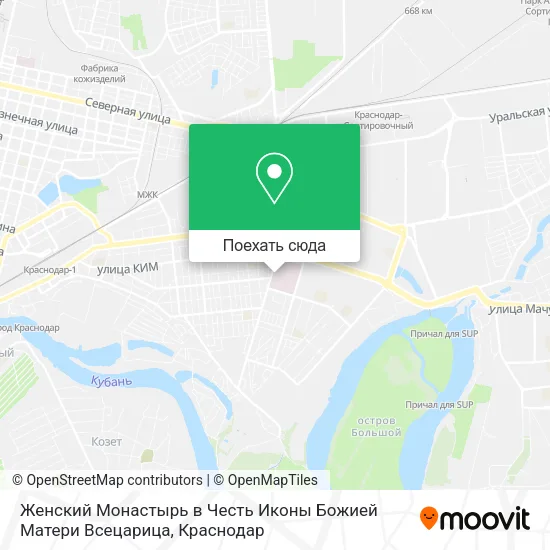 Карта Женский Монастырь в Честь Иконы Божией Матери Всецарица