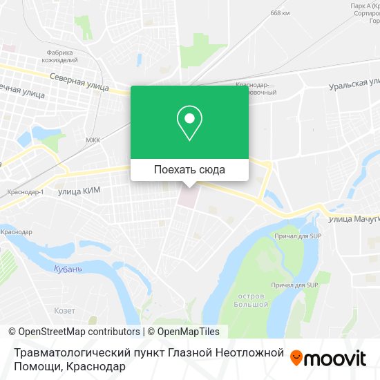 Карта Травматологический пункт Глазной Неотложной Помощи
