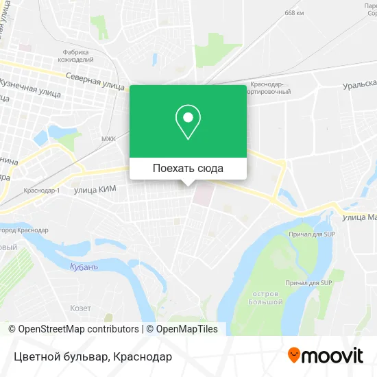 Карта Цветной бульвар