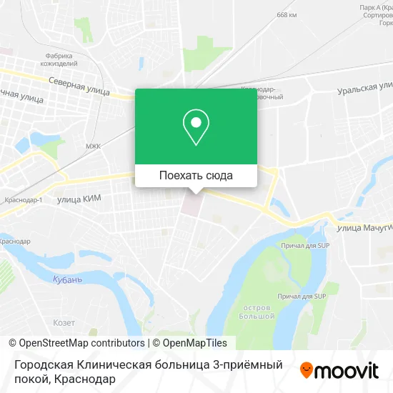 Карта Городская Клиническая больница 3-приёмный покой