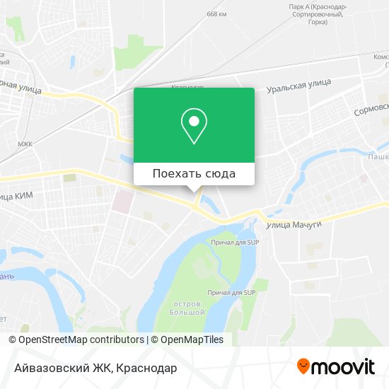 Карта Айвазовский ЖК