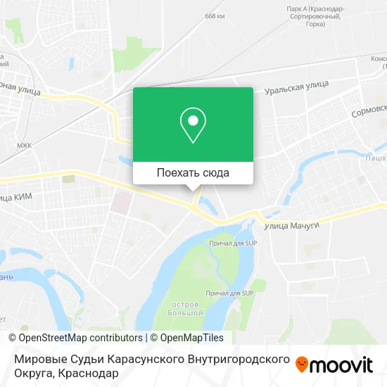 Карта Мировые Судьи Карасунского Внутригородского Округа