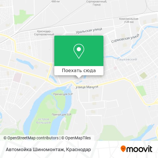 Карта Автомойка Шиномонтаж