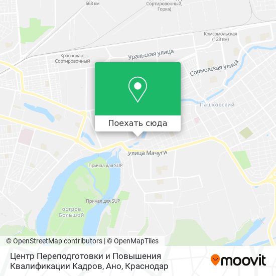 Карта Центр Переподготовки и Повышения Квалификации Кадров, Ано