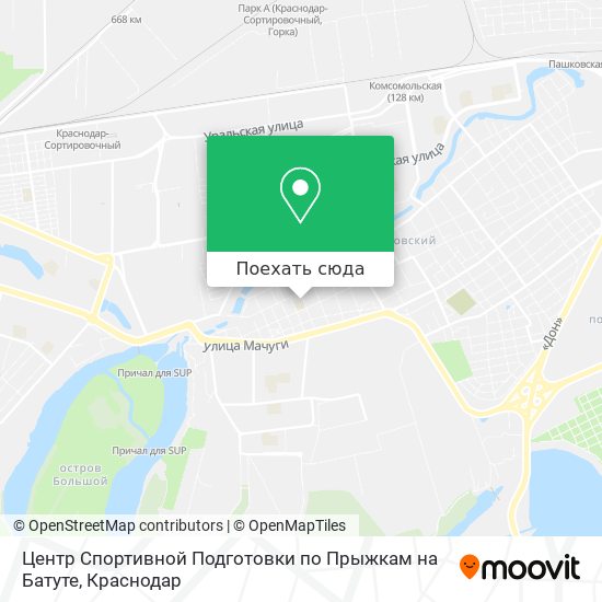 Карта Центр Спортивной Подготовки по Прыжкам на Батуте