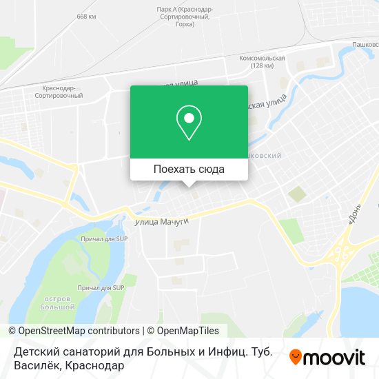 Карта Детский санаторий для Больных и Инфиц. Туб. Василёк