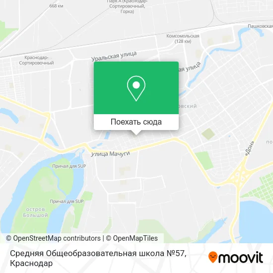 Карта Средняя Общеобразовательная школа №57
