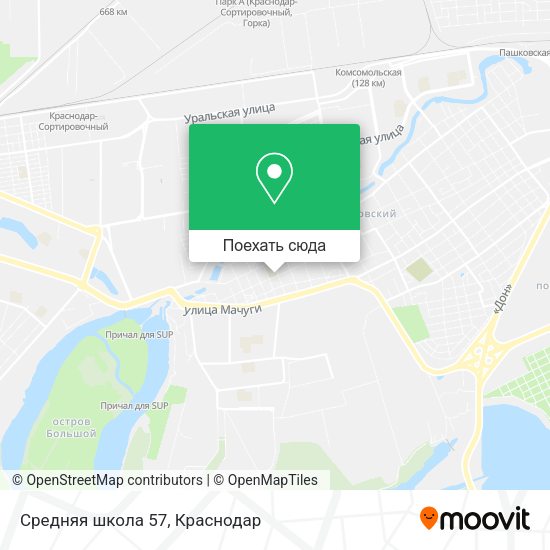 Карта Средняя школа 57