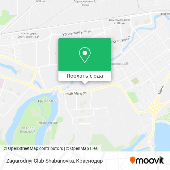 Карта Zagarodnyi Club Shabanovka