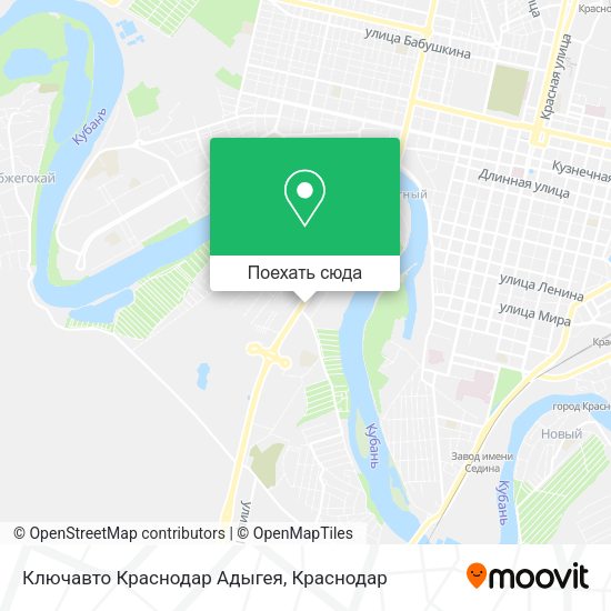 Карта Ключавто Краснодар Адыгея