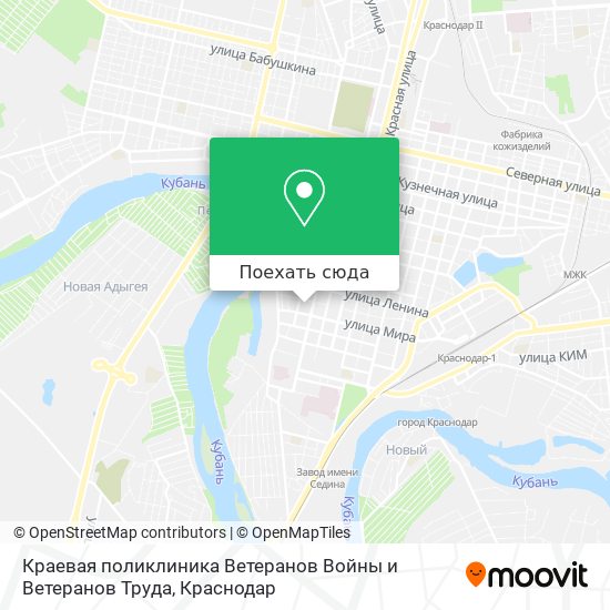Карта Краевая поликлиника Ветеранов Войны и Ветеранов Труда