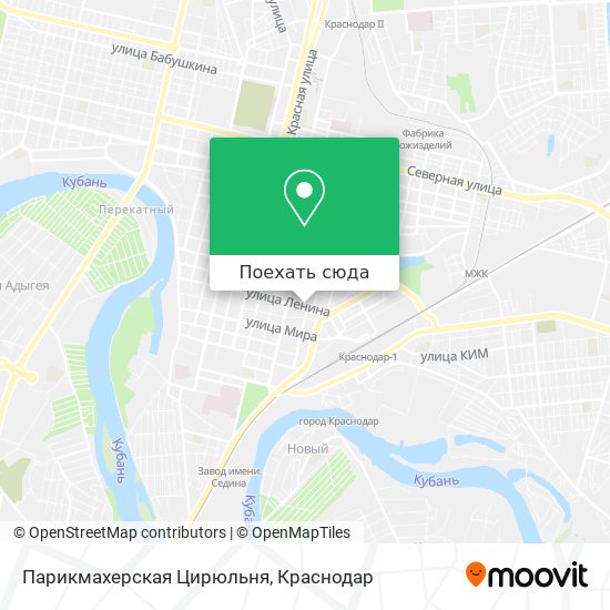 Карта Парикмахерская Цирюльня