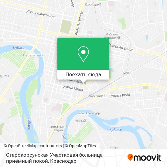 Карта Старокорсунская Участковая больница-приёмный покой
