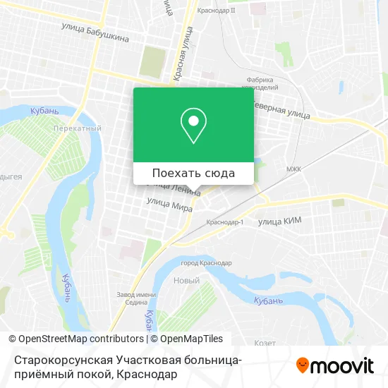 Карта Старокорсунская Участковая больница-приёмный покой