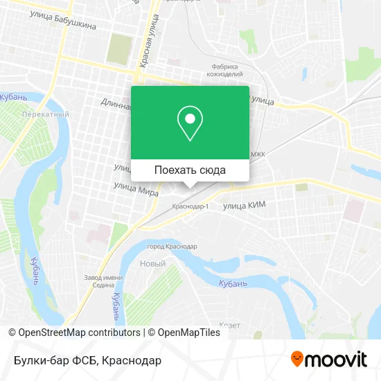 Карта Булки-бар ФСБ