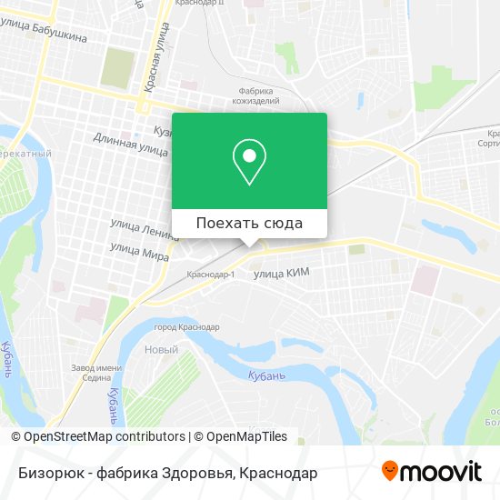 Карта Бизорюк - фабрика Здоровья