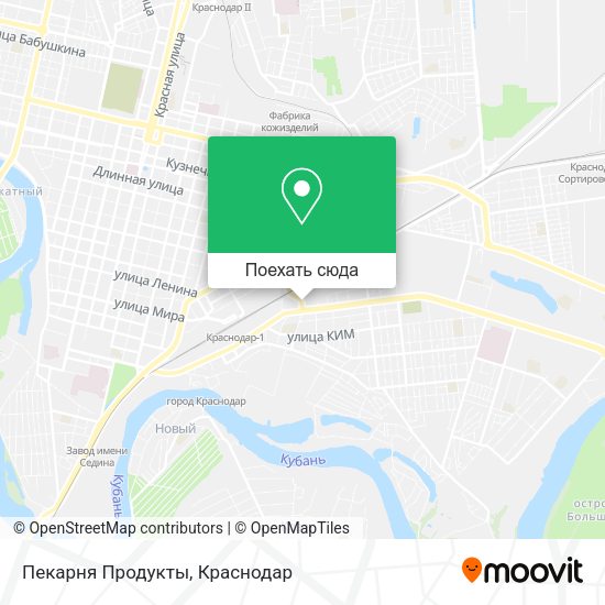 Карта Пекарня Продукты