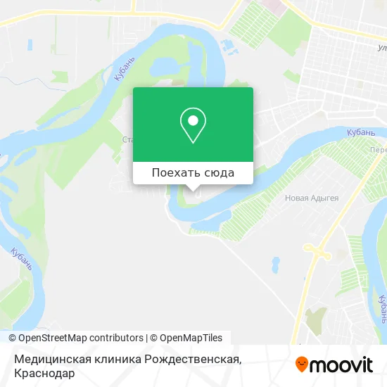 Карта Медицинская клиника Рождественская
