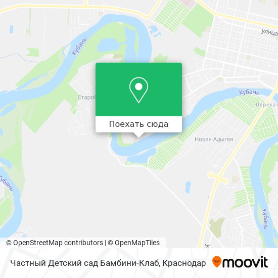 Карта Частный Детский сад Бамбини-Клаб