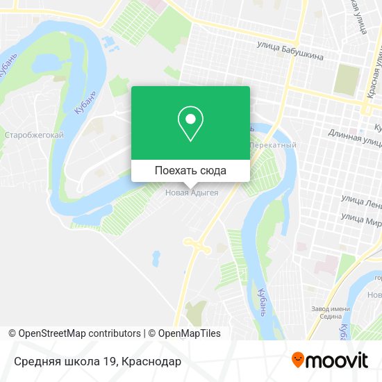 Карта Средняя школа 19