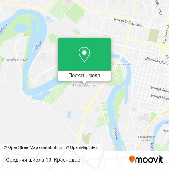 Карта Средняя школа 19