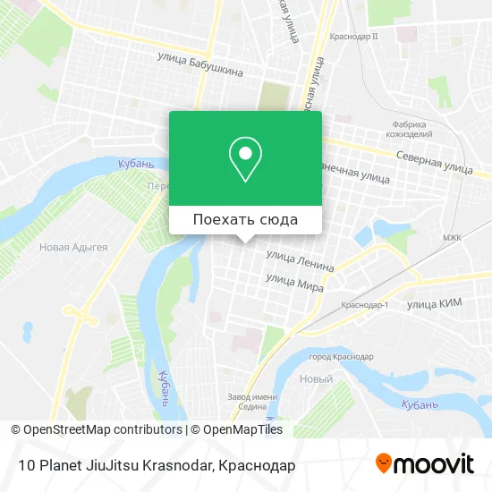 Карта 10 Planet JiuJitsu Krasnodar