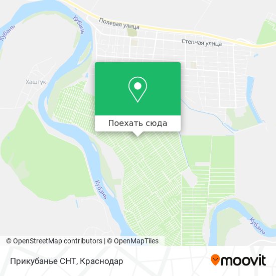 Карта Прикубанье СНТ