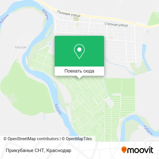 Карта Прикубанье СНТ