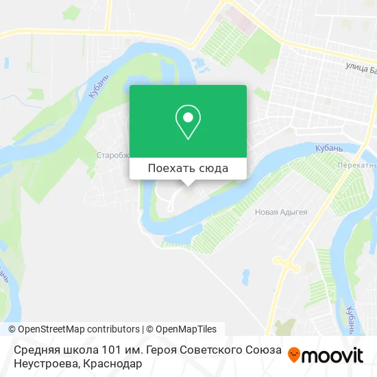 Карта Средняя школа 101 им. Героя Советского Союза Неустроева