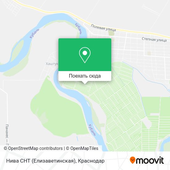 Карта Нива СНТ (Елизаветинская)