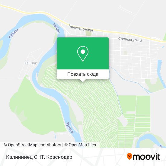 Карта Калининец СНТ