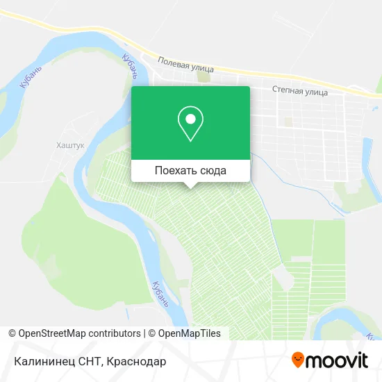 Карта Калининец СНТ