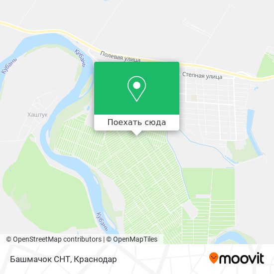 Карта Башмачок СНТ