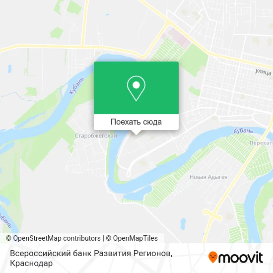 Карта Всероссийский банк Развития Регионов