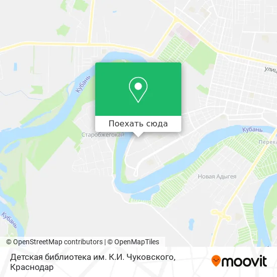 Карта Детская библиотека им. К.И. Чуковского