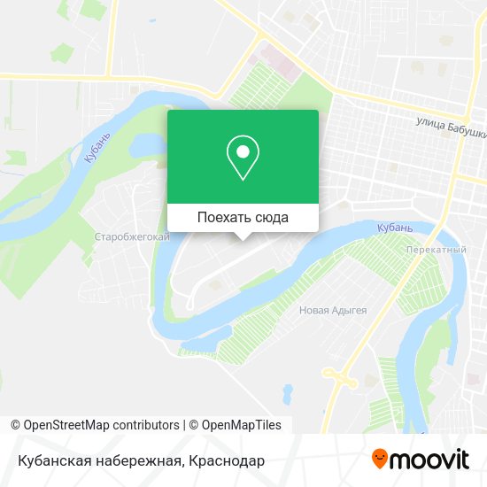 Карта Кубанская набережная
