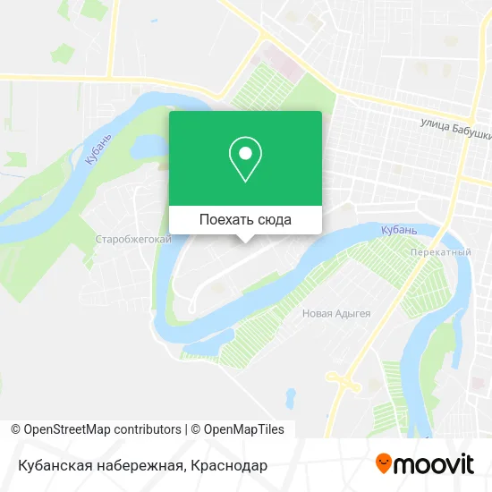 Карта Кубанская набережная