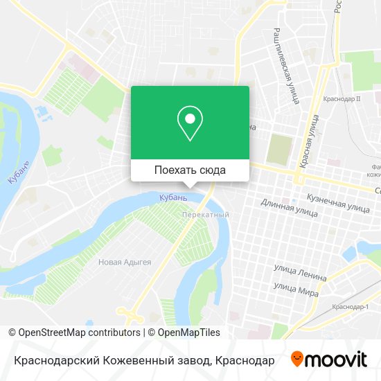 Карта Краснодарский Кожевенный завод
