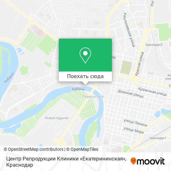 Карта Центр Репродукции Клиники «Екатерининская»